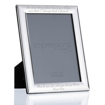 6 x 8 Silver Plated Curved Edge Frame
