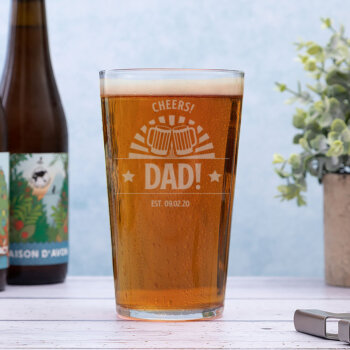 Personalised Conique Beer Glass