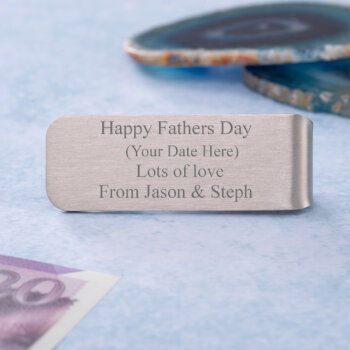 Fathers Day Satin Money Clip