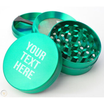 Open View 5mm 4 Part Green Herb Grinders