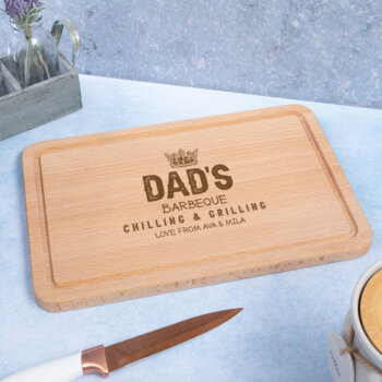 Angled Rectangular Chilling and Grilling Chopping Board