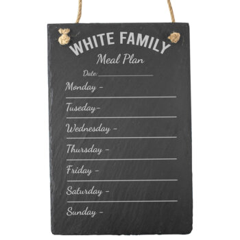 Personalised Meal Planner Slate