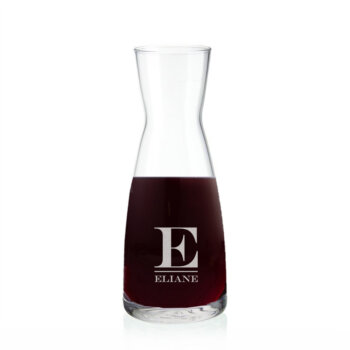 Personalised 500ml Contemporary Monogram Carafe