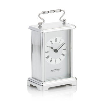Personalised SIlver Carriage Clock