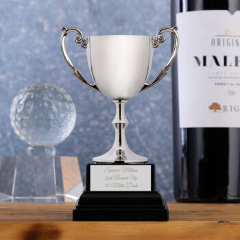 Personalised 5.5" Silver Cast Cup Award/Trophy