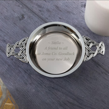 Personalised 5" Highland Chrome Quaich