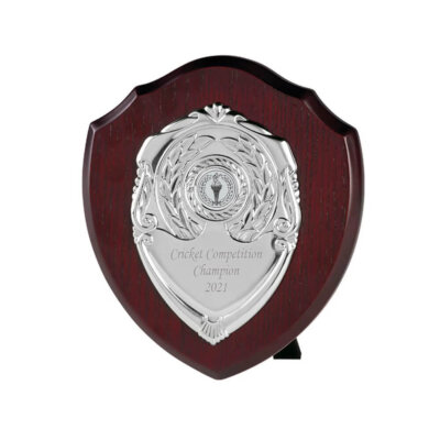 Personalised 6 Inch Triumph Single Silver Shield